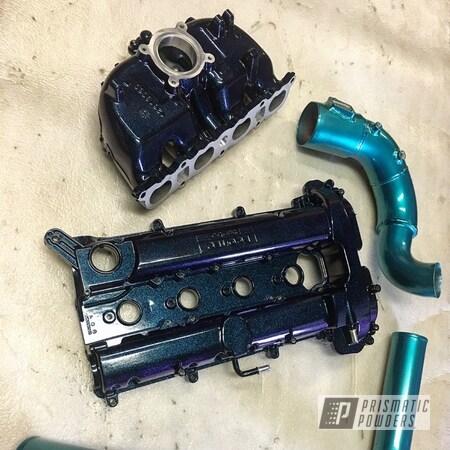 Powder Coating: Ink Black PSS-0106,Chevy,Valve Cover,Automotive,Chevy Cobalt SS,Intake Manifold,Cobalt