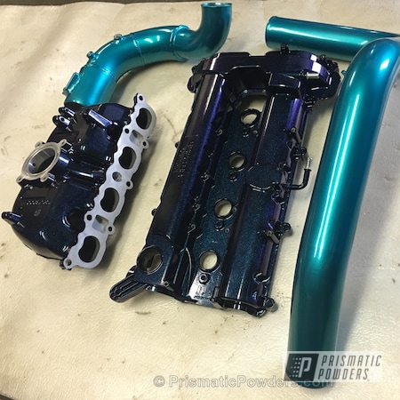 Powder Coating: Ink Black PSS-0106,Chevy,Valve Cover,Automotive,Chevy Cobalt SS,Intake Manifold,Cobalt