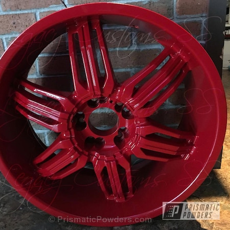 Powder Coating: Really Red PSS-4416,Powder Coated Wheel,Wheels
