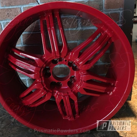 Powder Coating: Really Red PSS-4416,Powder Coated Wheel,Wheels