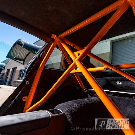 Powder Coating: Off-Road,Melon Orange PSS-4972,Powder Coated GT3RS Roll Cage