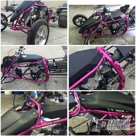 Powder Coating: Clear Vision PPS-2974,BOOTY'S BERRY UPB-2221,SUPER CHROME USS-4482,chrome,ATV