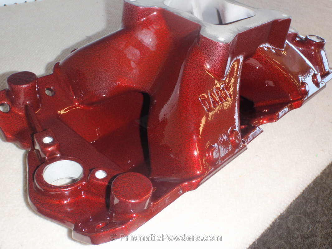 Lollypop Red over Silver Artery | Gallery Project | Prismatic Powders