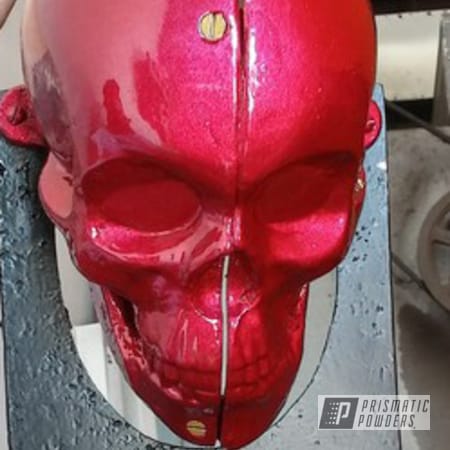 Powder Coating: Flatter Black ESS-4441,Powder Coated Cast Skull,Illusion Cherry PMB-6905,Clear Vision PPS-2974,Art