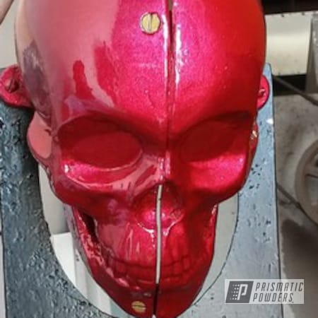 Powder Coating: Flatter Black ESS-4441,Powder Coated Cast Skull,Illusion Cherry PMB-6905,Clear Vision PPS-2974,Art