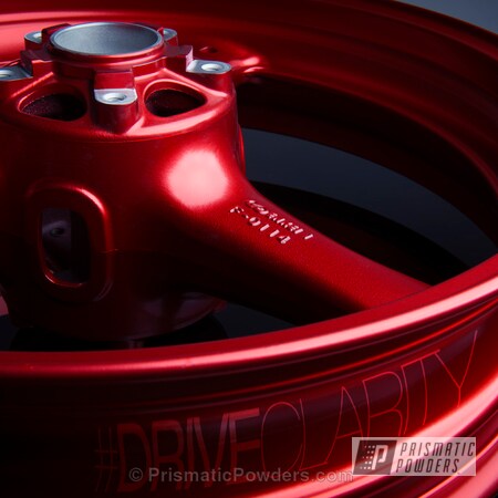 Powder Coating: Anodized Red PPB-5936,Powder Coated Kawasaki ZX-10 Wheel,Motorcycles