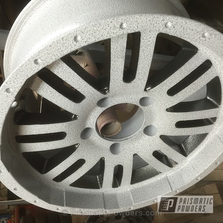 Powder Coating: Grey/Black Vein PVS-4775,Powder Coated Wheel,Silver Artery PVS-3014,Wheels