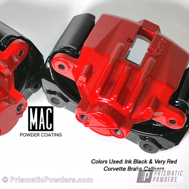 Very Red With Ink Black And Clear Vision Top Coat