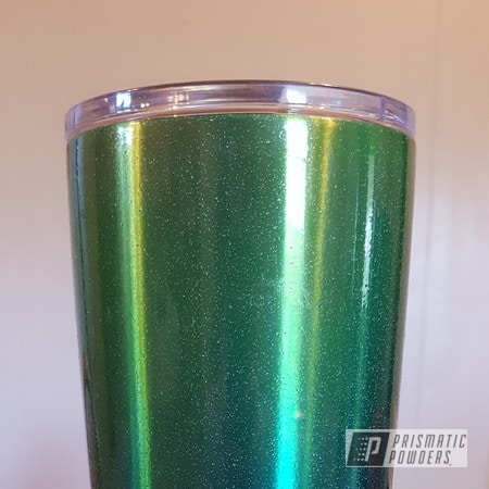 Powder Coating: Clear Lights PPB-4864,Powder Coated Tumbler,Cortez Teal PPS-4477,Tumbler,Lollypop Lime PPS-5628,Miscellaneous