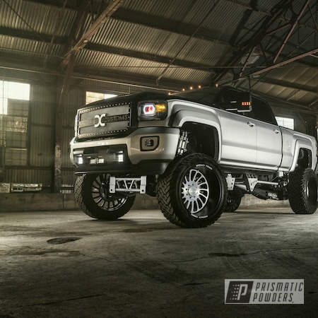 Powder Coating: Powder Coated Truck Suspension,Clear Vision PPS-2974,Off-Road,Crushed Silver PMB-1544