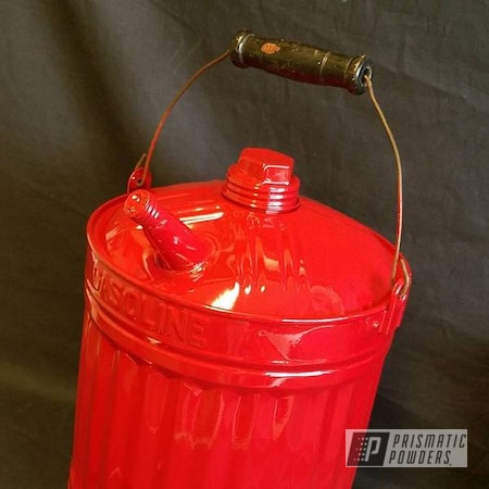 Powder Coating: Single Powder Application,Vintage Gallon Gas Can,RAL 3002 Carmine Red,Miscellaneous