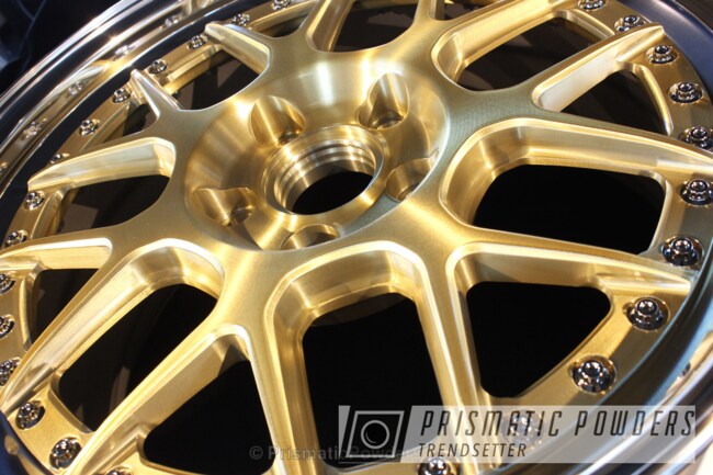 Powder Coating: Wheels,Automotive,Anodized Brass PPB-1500,Powder Coated Barramundi Design Wheels