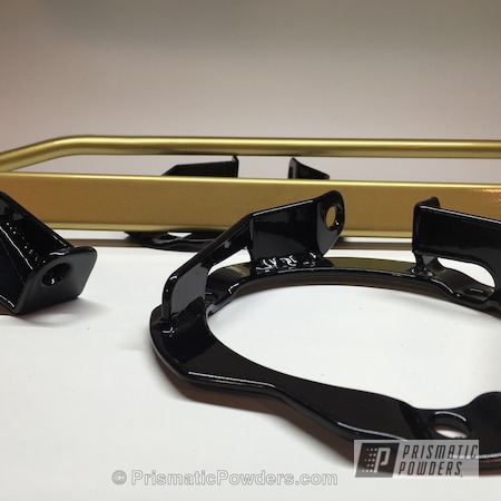 Powder Coating: Ink Black PSS-0106,Powder Coated Strut Bars and Brackets,Clear Vision PPS-2974,Automotive