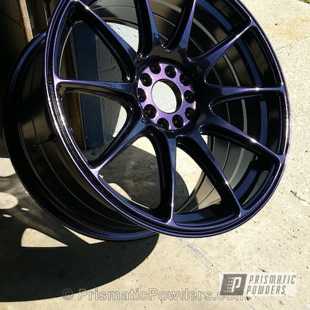Powder Coating: Powder Coated Wheel,Purple Metallic PMB-4103,Automotive,Wheels