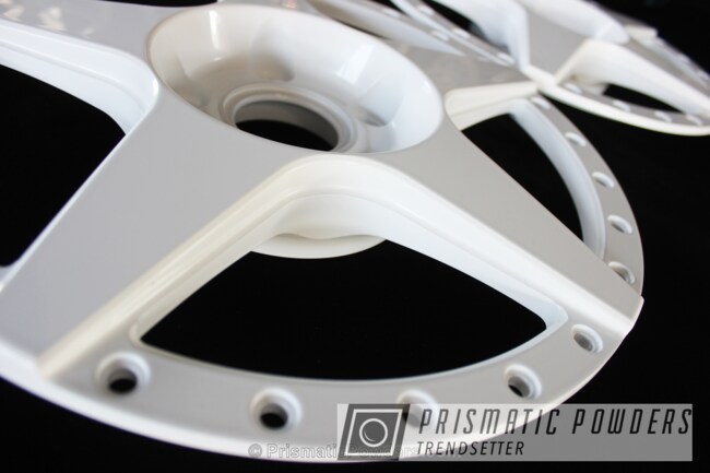 Powder Coating: Wheels,Powder Coated Barramundi Design Wheels,Gloss White PSS-5690