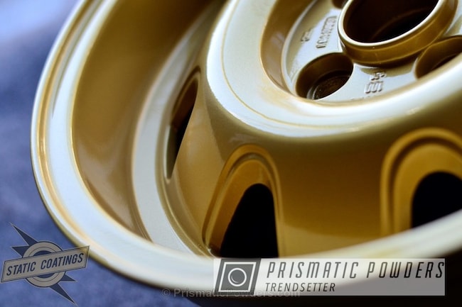 Powder Coating: Wheels,Goldtastic PMB-6625,Powder Coated ATS Cup Wheel,Clear Vision PPS-2974