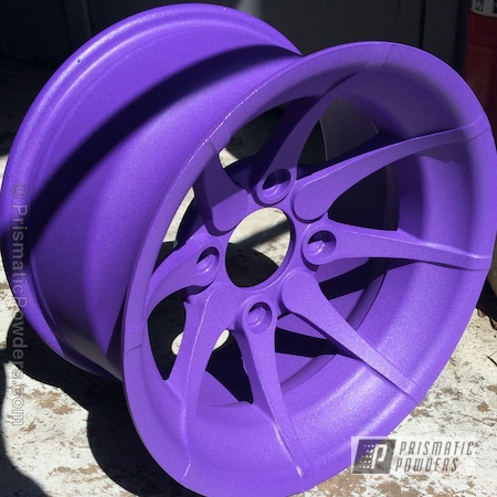 Powder Coating: Motorcycles,Purple Haze-(Discontinued) PGB-2933,Powder Coated Maddog Scooter Wheels,Casper Clear PPS-4005,Wheels