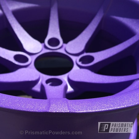 Powder Coating: Wheels,Powder Coated Maddog Scooter Wheels,Purple Haze-(Discontinued) PGB-2933,Motorcycles,Casper Clear PPS-4005