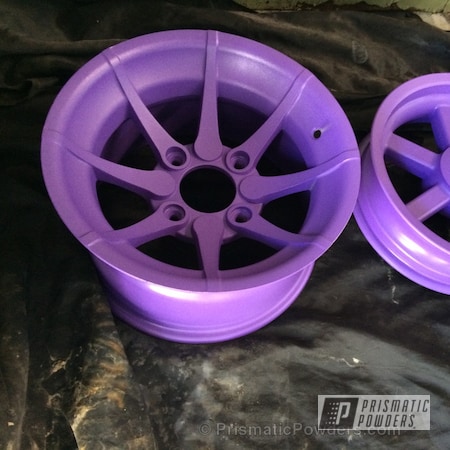 Powder Coating: Wheels,Powder Coated Maddog Scooter Wheels,Purple Haze-(Discontinued) PGB-2933,Motorcycles,Casper Clear PPS-4005