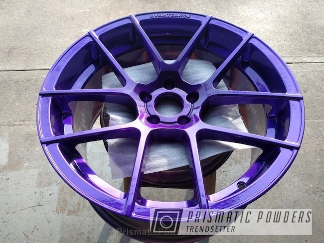 Powder Coating: Powder Coated Avant Garde Wheels,Electro Purple PPB-1917,Wheels