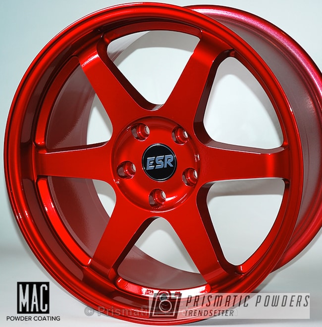 Powder Coating: Rancher Red PPB-6415,Powder Coated ESR Wheel,Wheels