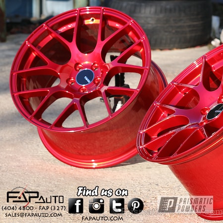Powder Coating: Deep Red PPS-4491,Wheels