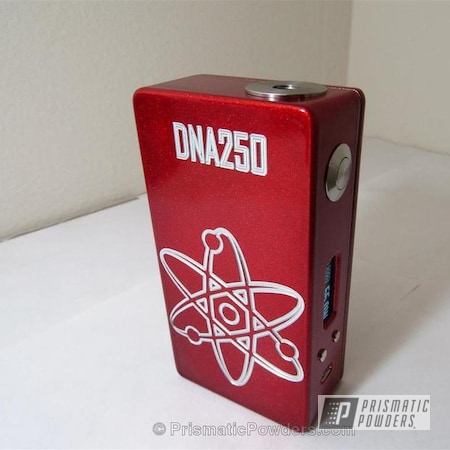 Powder Coating: Clear Top Coat,Miscellaneous,Illusion Cherry PMB-6905,Clear Vision PPS-2974,DNA250 Custom Box Mod