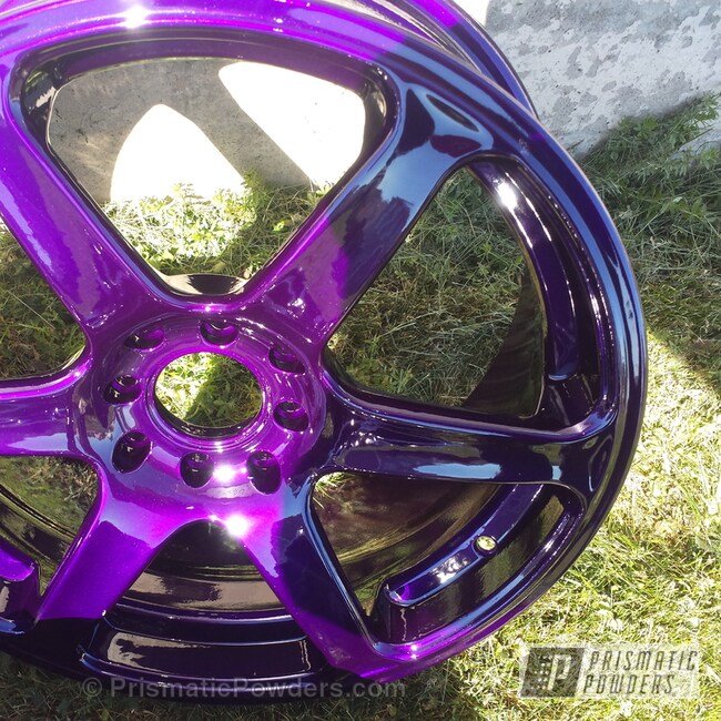 Clear Vision over Illusion Purple Powder Coating Gallery Prismatic