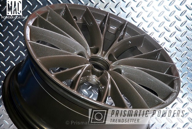 Powder Coating: Custom Automotive Wheels,Clear Vision PPS-2974,BMW Wheels,100% Gloss Clear Coat,Automotive,Pearl Bronze PMS-5563,Wheels