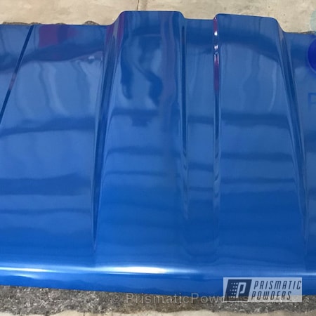Powder Coating: Clear Top Coat,Two Stage Application,Clear Vision PPS-2974,Automotive,84 Chevy,Custom Hood