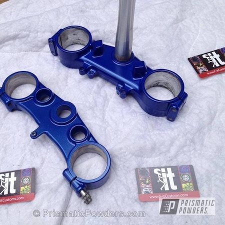 Powder Coating: Kawasaki KX 250F Dirtbike Components,Classy Blue PMB-5535,Motorcycles