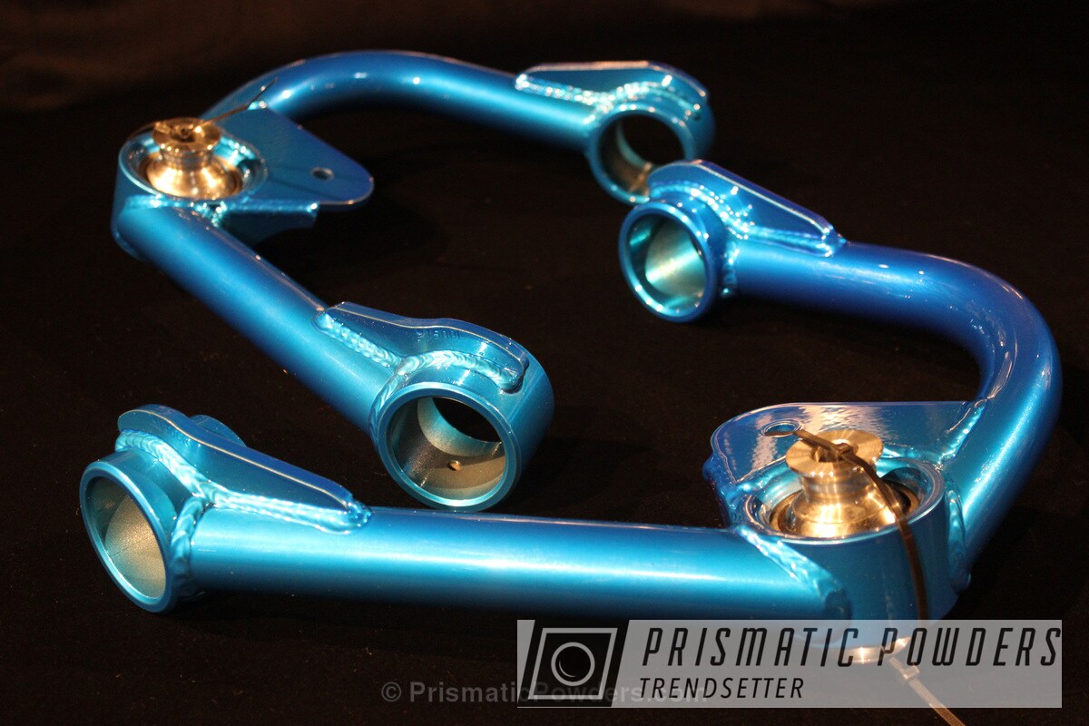 Hawaii Blue over Polished Aluminum Gallery Project Prismatic Powders