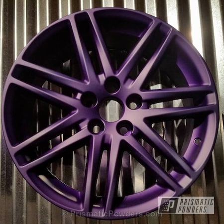 Powder Coating: Candy Purple PPS-4442,Powder Coated Wheel,Acura Silver PMB-6558,Casper Clear PPS-4005,Wheels