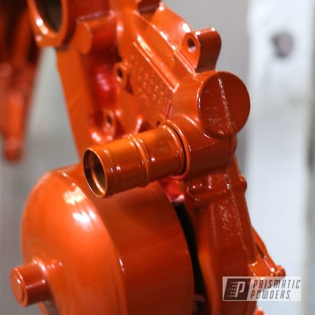 Powder Coating: Automotive,Striker Orange PPS-4750,Powder Coated Water Pump