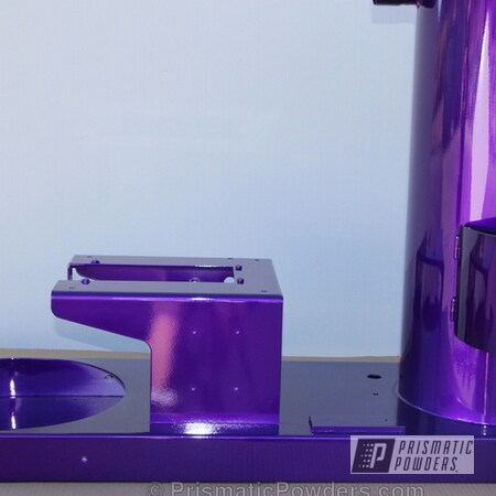 Powder Coating: Powder Coated Coffee Roaster,Miscellaneous,Clear Vision PPS-2974,Illusion Purple PSB-4629