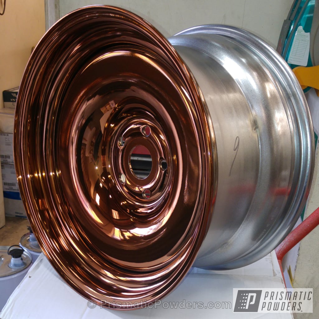 Transparent Copper Powder Over Chrome Plated Wheels Gallery