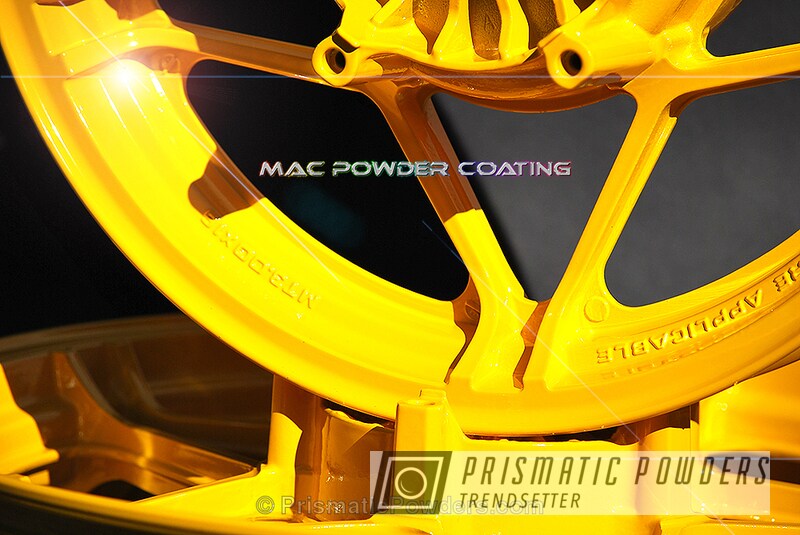 CATERPILLAR YELLOW II Powder Coating Color PSS2550 Prismatic Powders