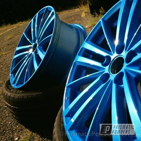 Powder Coating: Wheels,Clear Vision PPS-2974,SPARKS BLUE UMB-1809,Powder Coated Stock Impreza Wheels