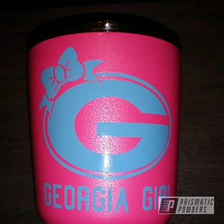 Powder Coating: Single Powder Application,Sparkling Pink PMB-4116,Personalized Cup,Miscellaneous,Pink G Girl