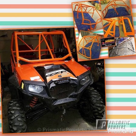 Powder Coating: Orange Soda PMB-1585,Polaris ATV,Single Powder Application,ATV
