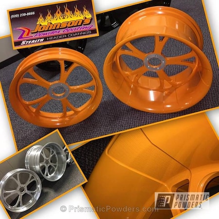 Powder Coating: Motorcycles,Gloss White PSS-5690,Suzuki Hyabusa,Custom Motorcycle Parts,RAL 2000 Yellow Orange
