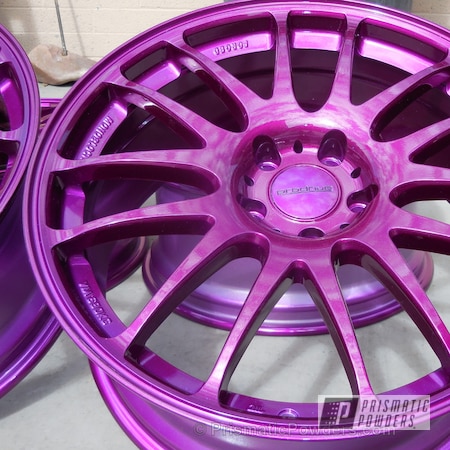 Powder Coating: Powder Coated Prodrive wheels,Illusion Violet PSS-4514,Wheels