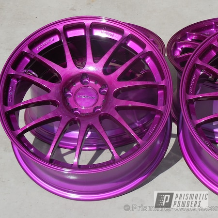 Powder Coating: Powder Coated Prodrive wheels,Illusion Violet PSS-4514,Wheels