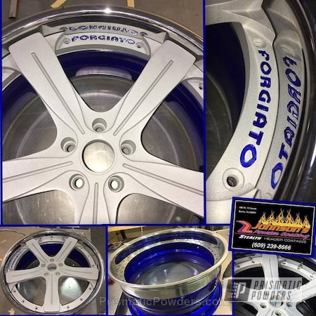 Powder Coating: Custom Wheels,Galaxy Blue PPB-4651,Wheels