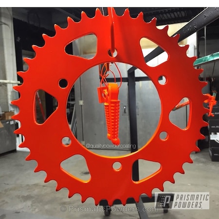 Powder Coating: Corkey Red PPS-3095,Motorcycles