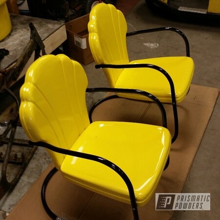 Powder Coating: Ink Black PSS-0106,1960s Lawn Chairs,Furniture