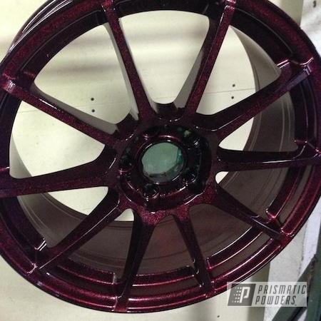 Powder Coating: Ink Black PSS-0106,Powder Coated Wheel,Clear Vision PPS-2974,Super Red Sparkle PPB-4694,Wheels