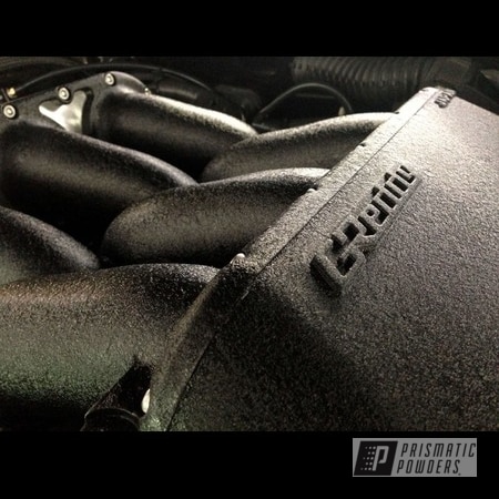 Powder Coating: Splatter Black PWS-4344,Automotive,Powder Coated Valve Cover Nissan R35 GTR,Valve Cover