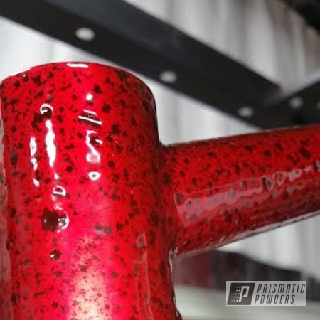Powder Coating: Black Frost PVS-3083,Bicycles,LOLLYPOP RED UPS-1506,Powder Coated Bicycle Frame