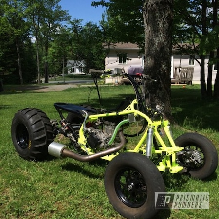 Powder Coating: Clear Top Coat,Clear Vision PPS-2974,Off-Road,ATV,Neon Yellow PSS-1104,ATV Frame
